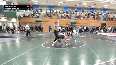 106 lbs Quarterfinal - James Collins, Corona Del Sol vs Emery Lewallen, Spanish Springs