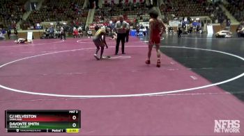 126 lbs Champ. Round 1 - DAVONTE SMITH, Russell County vs CJ Helveston, Saraland