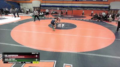 133 lbs Cons. Round 1 - Kie Anderson, Concordia College (Moorhead) vs Sam Deyro, Augustana College