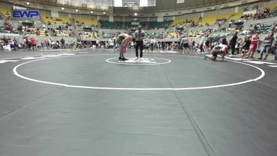 285 lbs Quarterfinal - Tristain Hoelscher, Gentry Youth Organization Wrestling vs Corbin Miller, Saints Wrestling Club