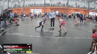 75 lbs Round 1 - Mckinley Warlick, Suplex City Raptors vs Alandra Campoalegre, Cobra Wrestling Club