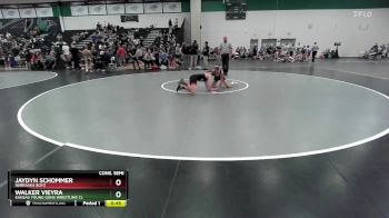 95 lbs Cons. Semi - Jaydyn Schommer, Nebraska Boyz vs Walker Vieyra, Kansas Young Guns Wrestling Cl