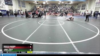 113 lbs Champ. Round 2 - Uriel Cruz, Paloma Valley vs Rocco Madrid, Centennial-Corona