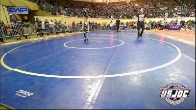 58 lbs Round Of 32 - Tatum Riksen, Randall Youth Wrestling Club vs Hunter Peterson, Claremore Wrestling Club