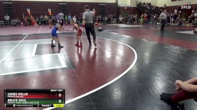 SPW-12 lbs 1st Place Match - Bruce Gaul, Cresco Youth Wrestling Club vs James Willis, Marion Wolves