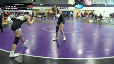 125 lbs Cons. Round 3 - Elyse Caviel, Iowa City Liberty vs Noah Overholt, Iowa City West