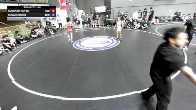 113 lbs Lorenzo Reyes, LAWA - Los Angles Wrestling Association vs Isaiah Colon, KTWA-Kings-Tulare Wrestling Association