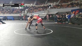217-D4 3rd Place Match - James Davis, Morenci High School vs Quinton Hickmon, American Leadership Academy - West Foothills