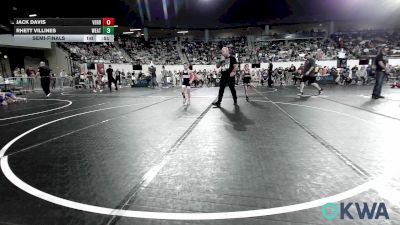 60 lbs Semifinal - Jack Davis, Verdigris Youth Wrestling vs Rhett Villines, Weatherford Youth Wrestling