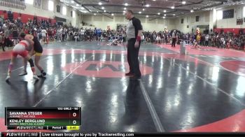 90 lbs Round 3 - Kenley Berglund, Askren Wrestling Academy vs Savanna Steger, Alburnett Mat Pack
