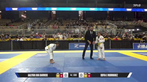 Sofia E Rodriguez vs Aaliyah Ava Barrios 2025 Pan Kids Jiu-Jitsu IBJJF Championship