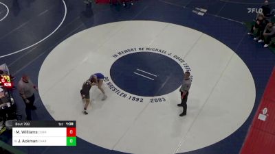 105 lbs Round Of 16 - Makenna Williams, Corry vs Jocelyn Ackman, Chartiers Valley