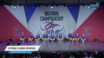 St Pius X High School [2025 Medium Varsity - Pom Semis] 2025 NDA High School National Championship