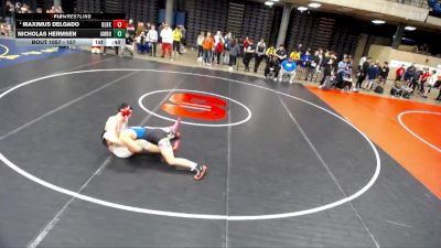157 lbs Semifinal - Maximus Delgado, Unattached vs Nicholas Hermsen, Unattached