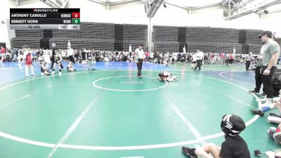 92 lbs Rr Rnd 8 - Anthony Carullo, RedNose K3 vs Emmett Horn, Wrecking Crew Wrestling Academy