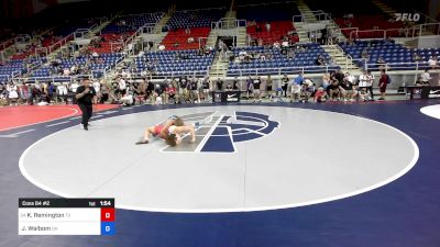 150 lbs Cons 64 #2 - Keith Remington, TX vs Josiah Walbom, OH