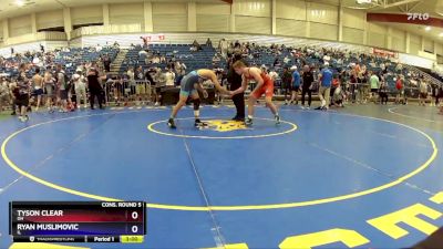 165 lbs Cons. Round 5 - Tyson Clear, OH vs Ryan Muslimovic, IL