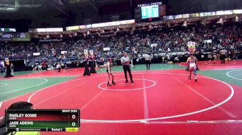 90 lbs Quarterfinal - Jade Adkins, GGBA vs Paisley Sosbe, EWO3