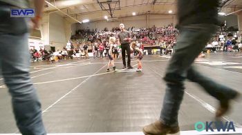 40 lbs Final - Kashton Legg, Barnsdall Youth Wrestling vs Aeryn Jackson, Locust Grove Youth Wrestling