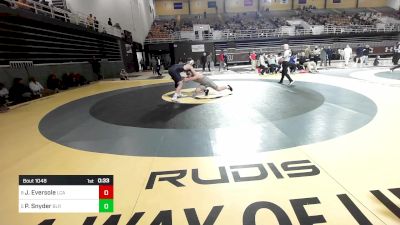 190 lbs Consi Of 4 - Jay Eversole, Lakeway Christian Academy vs Peter Snyder, Blair Academy