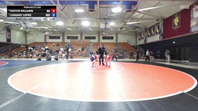 131 lbs Quarterfinal - Cassady Lopez, Santa Rosa Junior College vs Kaylyn Williams, Sacramento City College