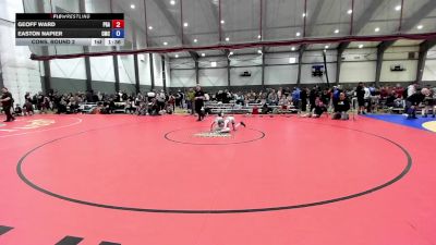U12 FS - 78 lbs Cons. Round 2 - Geoff Ward, Pioneer Grappling Academy vs Easton Napier, Cornerstone Mat Club