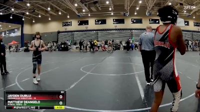 105 lbs Round 2 (8 Team) - Matthew DeAngelo, PitBull Terps vs Jayden Duruji, Crossroads Wrestling