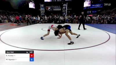 132 lbs Cons 16 #1 - Aiden Kunes, PA vs Makael Aguayo, MT