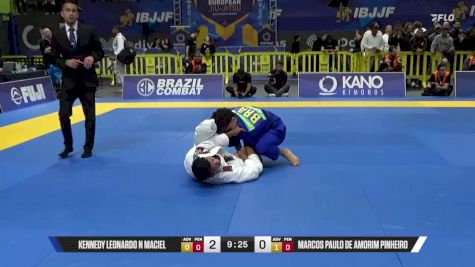 Marcos Paulo De Amorim Pinheiro vs Kennedy Leonardo N Maciel 2025 European Jiu-Jitsu IBJJF Championship