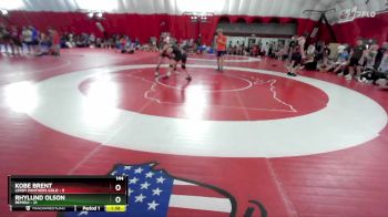 144 lbs Quarters & Wb (16 Team) - Kobe Brent, LeRoy Panthers Gold vs Rhylund Olson, Bemidji