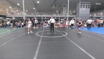 72 lbs Round 5 (6 Team) - Dane Schaffer, Mat Assassins White vs Brody Farrington, Poquoson-Pitbull