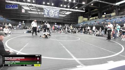 72 lbs Placement - KHYLEN SANDERSON, Kansas Warriors 1 vs Isaias Galindo, Prodigy NDT