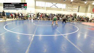 285 lbs Quarterfinal - Wyatt Weaver, Bucksport vs Chris Levesque, Oxford Hills