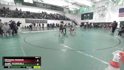 105 lbs Quarterfinal - Isabel Valenzuela, Esperanza vs Nethania Munguia, La Quinta