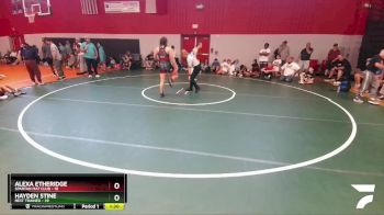 152 lbs Round 2 (8 Team) - Hayden Stine, Best Trained vs Alexa Etheridge, Spartan Mat Club