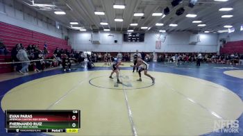 128 lbs Cons. Round 1 - Fhernando Ruiz, Irvington High School vs Evan Paras, American Canyon High School