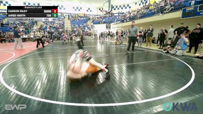 120 lbs Consi Of 8 #2 - Carson Riley, Skiatook Youth Wrestling vs Jared Smith, Tonkawa Takedown Club