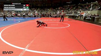 43 lbs Round Of 16 - Devin Williams, Red Cobra Westling Academy vs Finlee Bowman, Team Tulsa Wrestling Club