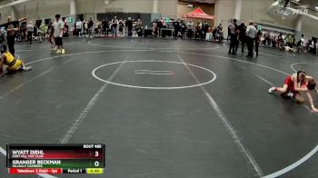 55 lbs Cons. Round 4 - Wyatt Diehl, Fort Hill Mat Club vs Granger Beckman, Hillbilly Hammers