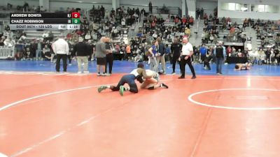 126 lbs 5th Place - Andrew Bonita, NJ vs Chazz Robinson, IN