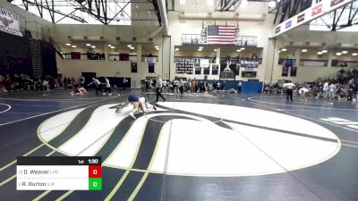 160 lbs Round Of 16 - Damian Weaver, Lyndhurst vs Ryan Burton, St. Joseph Regional