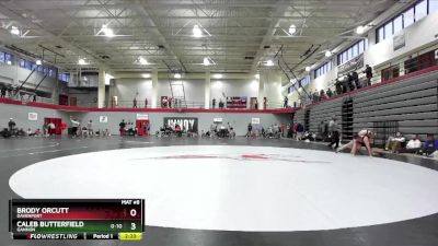 157 lbs Cons. Round 2 - Caleb Butterfield, Gannon vs Brody Orcutt, Davenport