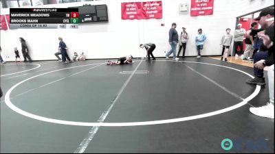52 lbs Consi Of 16 #2 - Maverick Meadows, Tuttle Wrestling vs Brooks Mahn, Cyclone Wrestling Club