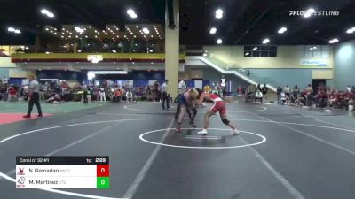 174 lbs Consi Of 32 #1 - Noah Ramadan, Montclair State vs Matthu Martinez, Utah Tech