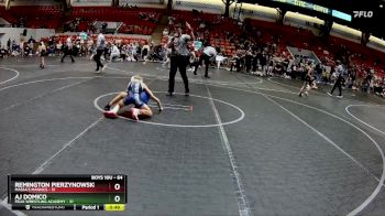 64 lbs Quarterfinal - Remington Pierzynowski, Massa`s Maniacs vs Aj Domico, Felix Wrestling Academy