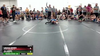 76 lbs Round 3 (4 Team) - Lincoln Sparks, PA East Lightning vs Ali Ahmed, NY Hammers