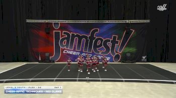 Cheer-riffic Techniques - Red Claws [2025 L3 Youth - Flex - D2 Day 1] 2025 JAMfest San Antonio Classic