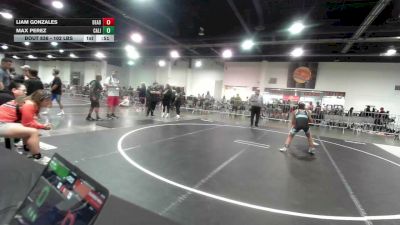102 lbs Quarterfinal - Liam Gonzales, Deadshot WC vs Max Perez, California Grapplers