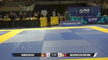 Ana Beatriz Alves Sant'anna vs Jacirah Elise Clay 2025 Pan Jiu Jitsu IBJJF Championship