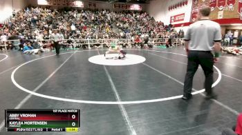 110 lbs 1st Place Match - Kaylea Mortensen, Pinedale vs Abby Vroman, Central